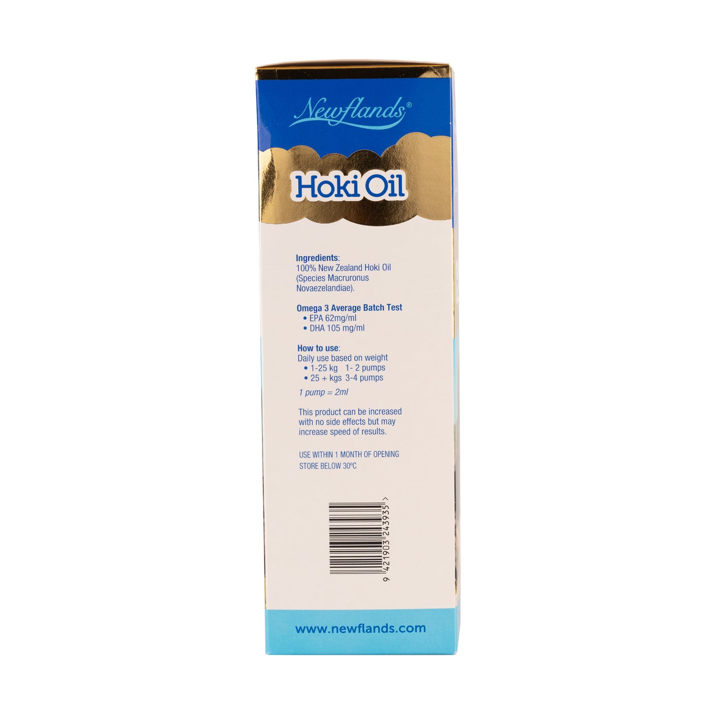 Newflands Hoki Oil 1Litre