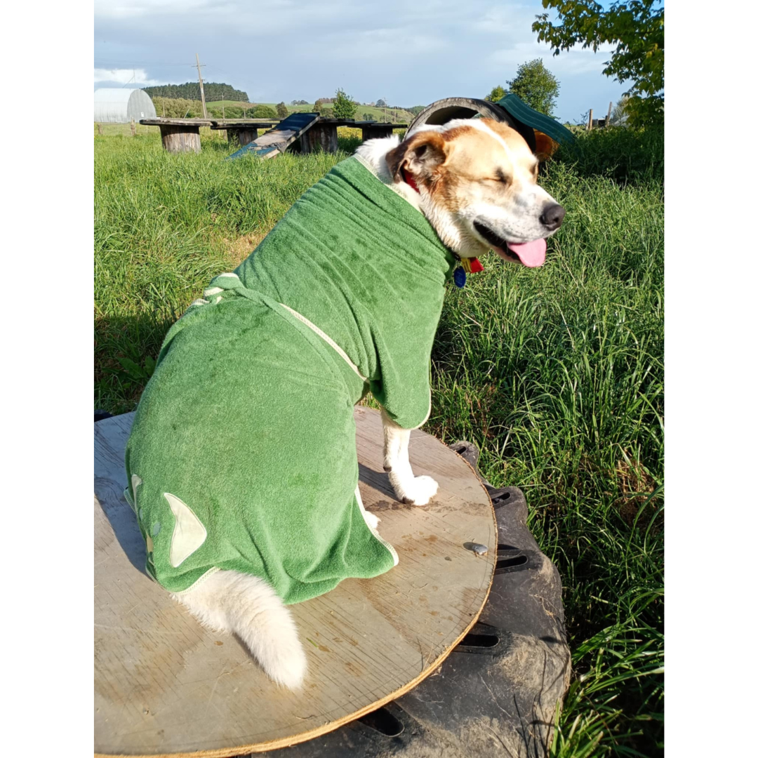 Dog Gift Bundle -includes dog bathrobe and floating stick