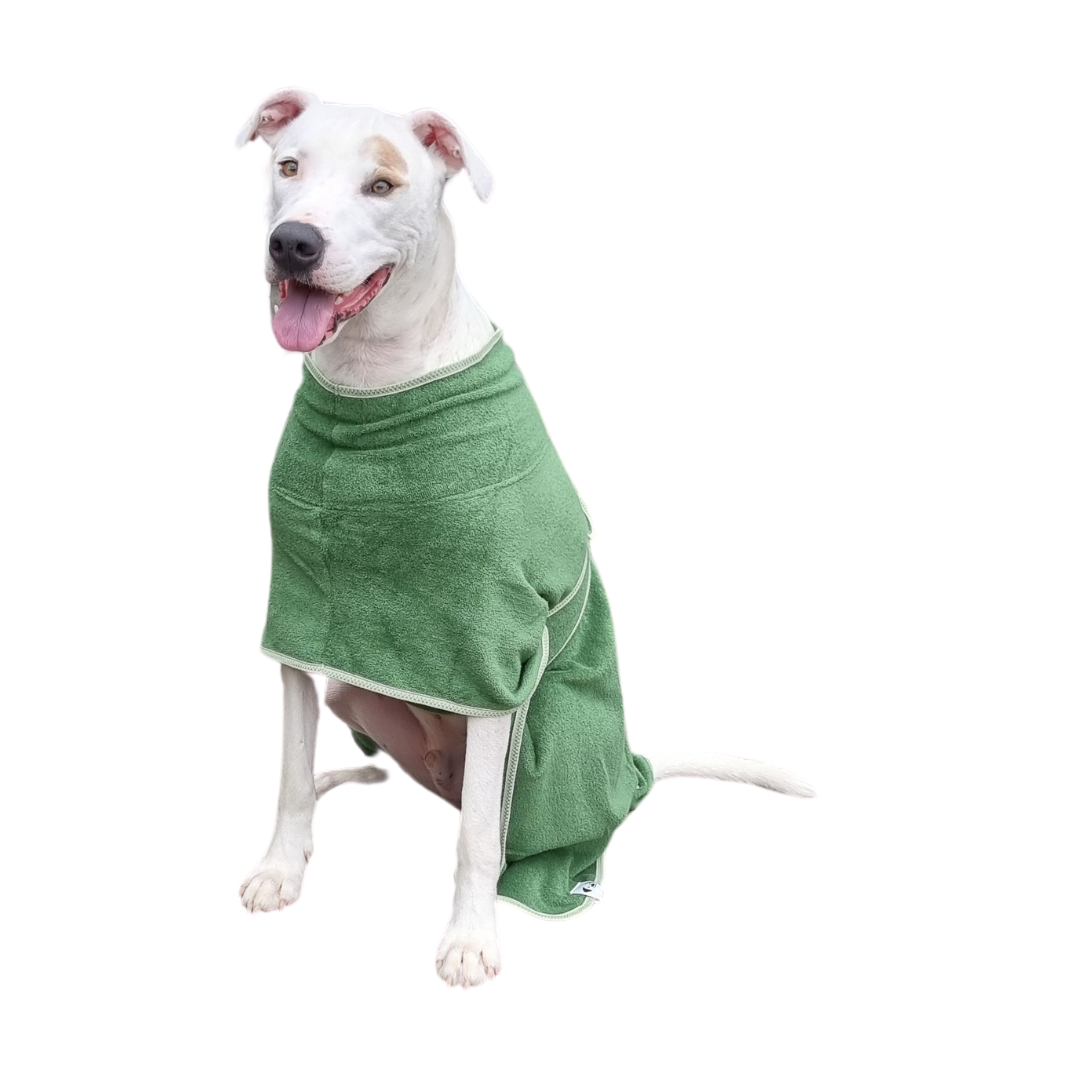 Dog Gift Bundle -includes dog bathrobe and floating stick