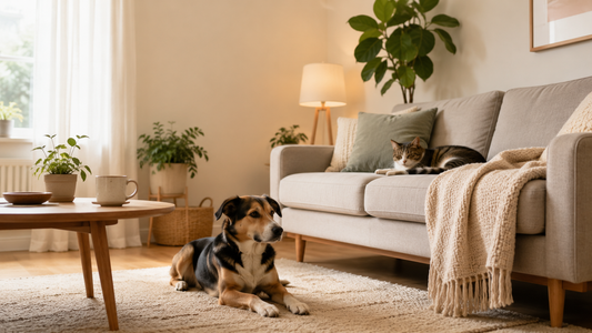 Responsible dog owner preparing a pet rental agreement in New Zealand